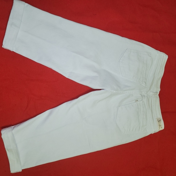 Women's Levi's white denim capris sz6 - Picture 3 of 5